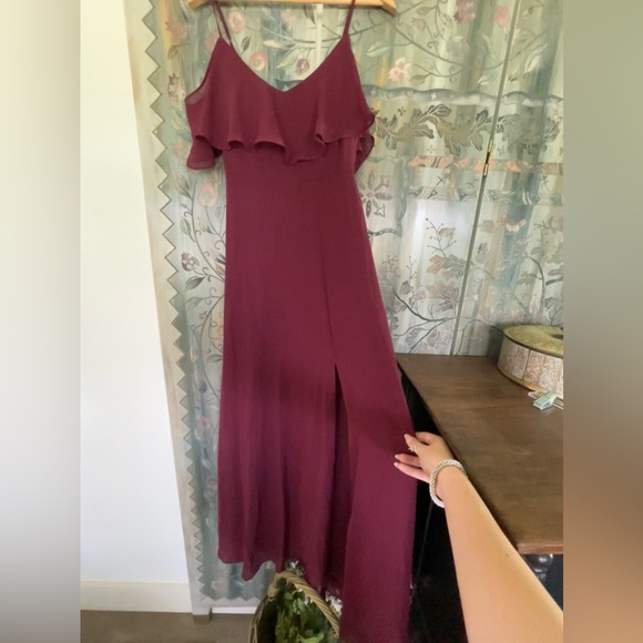 red/maroon bridesmaid dress from birdy grey - Picture 2 of 7